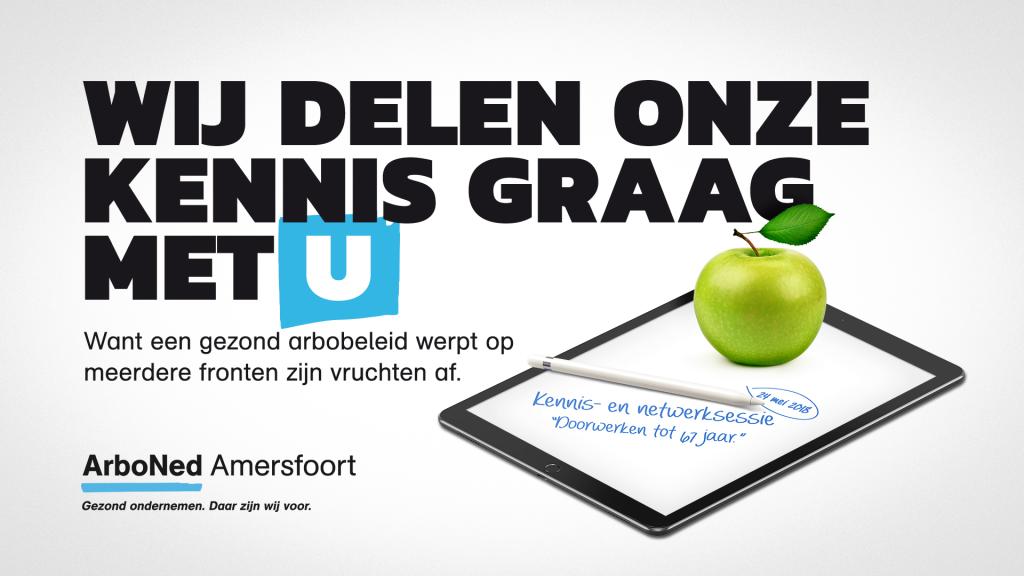 ArboNed Amersfoort organiseert op 24 mei een kennissessie over duurzame inzetbaarheid